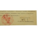 Document with signature of Minister of Social Welfare Zyndram Kościałkowski