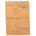 Documents of the victim of the Third Reich