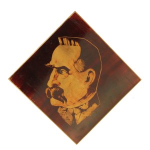 Plakette mit dem Bild von Marschall Piłsudski