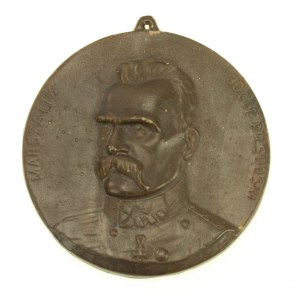 Marschall Piłsudski Keramik-Plakette