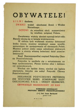 Polska ulotka z 1939 r, Leon Berbecki