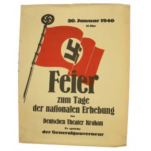 Niemiecki plakat Kraków, 1940r