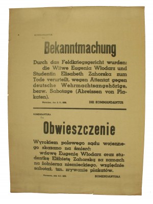 Niemiecki plakat Kraków, 1940r