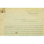 Akte mit Dokumenten des Grenzschutzes von 1919 - 1920, Minsk Litewski.
