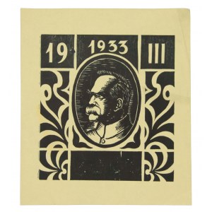 Józef Piłsudski, Litografia z wizerunkiem, 1933r