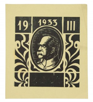 Józef Piłsudski, Litografia z wizerunkiem, 1933r