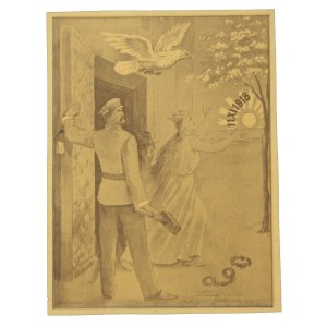 Jozef Pilsudski, Papierfensteraufkleber mit dem Datum 11 XI 1918