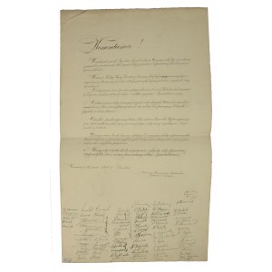 Jozef Pilsudski, Grüße zum Namenstag von Stow, Mech. Polen, 1926 Unterzeichnet.