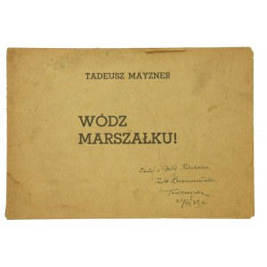 Notes of musical pieces in honor of Józef Piłsudski