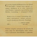 J. Pilsudski in 13 boards by Z. Czermanski- advertising prospectus from 1935