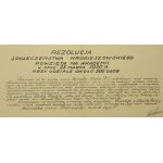 Jozef Pilsudski, Resolution der Hrubieszów-Gesellschaft, 1930
