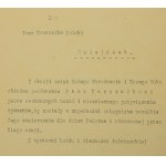 Józef Piłsudski, życzenia od Komendanta Warszawy gen. dyw. Suszyńskiego, 1925r