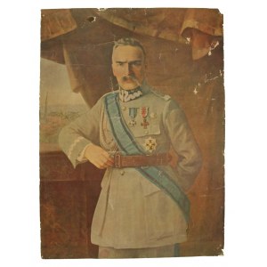 Porträt von Marschall Piłsudski aus der Zweiten Republik Polen