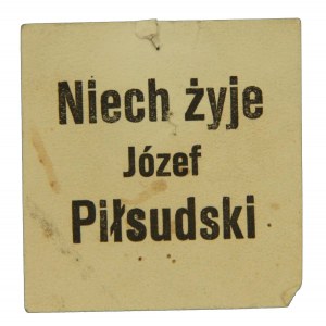 Cegiełka - Niech żyje Józef Piłsudski