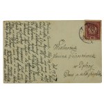 Patriotische Postkarte - frei leben Polen, leben