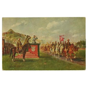 Patriotische Postkarte -Marszałek Józef Piłsudski