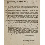 Verordnung des Bürgermeisters von Warschau von 1807