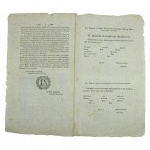 Obwieszczenie z 1807r, ustanowieniu wzorów paszportów