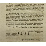 Obwieszczenie z 1807 r, powołanie sędziów pokoju