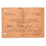 Cztery dokumenty podoficera z lat 1945 - 1946