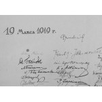 Marshal Pilsudski, name day wishes, 1919r