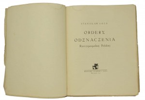 Ordery i odznaczenia Rzeczypospolitej Polskiej, S.Łoza, 1925r