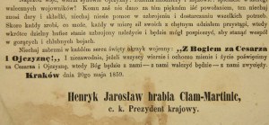 Werbunek ochotników do armii austriackiej, Kraków, 1859r