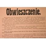 Obwieszczenie ck - ograniczenia handlu zbożem, Kielce, 1917r