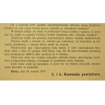 Proclamation of ck - restrictions on soap trade, Kielce, 1917r