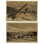 Gedenken an den Bau des J. Piłsudski-Hügels Krakau Sowiniec - Satz von 6 Postkarten