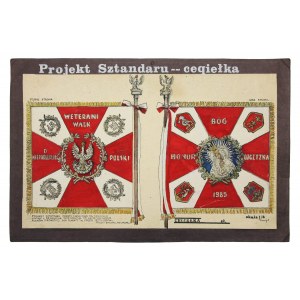 Ziegelstein - ein Entwurf für ein Banner für die Veteranen des polnischen Unabhängigkeitskampfes 1939-1945.