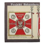 Cegiełka - projekt sztandaru weteranów walk o niepodległość Polski 1939 - 1945.