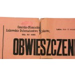 List gończy niem. gubernatora wojskowego, Łuków, 1918 r.