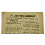 Flugblatt aus der Zeit des oberschlesischen Plebiszits 1921