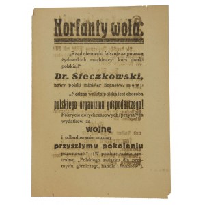 Korfanty woła - niemiecka ulotka plebiscyt na Górnym Śląsku w 1921r.