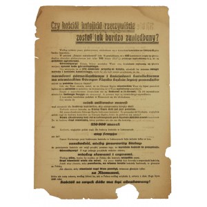 German leaflet plebiscite in Upper Silesia in 1921.