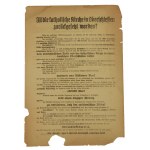 Deutsches Flugblatt Plebiszit in Oberschlesien 1921