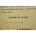 Ankündigung auf den Einberufungslisten, Lviv, 1916