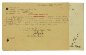 Dokumenty rejestracja strat wojennych PCK, 1939r