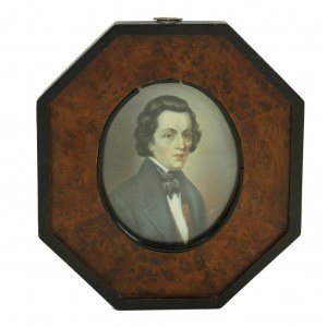 Frédéric Chopin, Porträt, Miniatur. 19. Jahrhundert