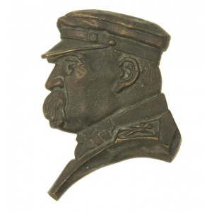Józef Piłsudski, plakieta z brązu