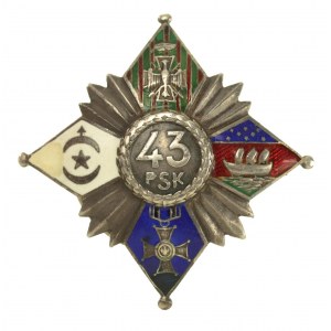 Odznaka 43 Pułk Strzelców Legionu Bajończyków, oficerska