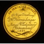 Taufmedaille von Maria Wladyslawa Kronenberg, Warschau 1882. gold.