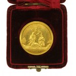 Medal chrzcielny Marii Władysławy Kronenberg, Warszawa 1882. Złoto.