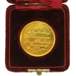 Medal chrzcielny Marii Władysławy Kronenberg, Warszawa 1882. Złoto.