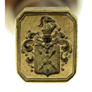 Seal with the coat of arms of Jelita XIX century.
