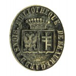 Heiratssiegel mit den Wappen der Familien de Fleury und Potocki 1850.