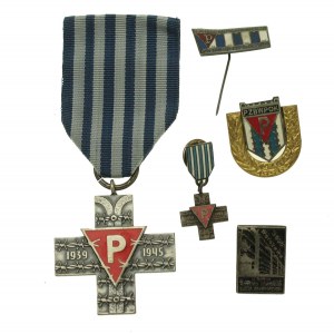 Set von Orden und Abzeichen des Märtyrertums im Zweiten Weltkrieg