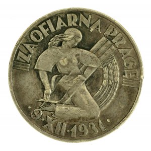 Badge of Honor For Sacrificial Labor 1931 Silver.