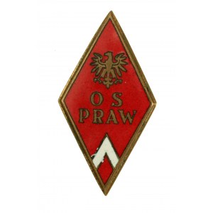 Oficerska Szkoła Prawnicza - odznaka OS PRAW, PRL